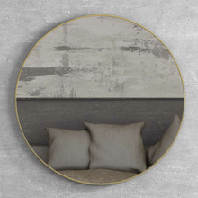 London Round Framed Mirror